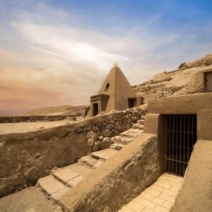 Tomb at the entrance of Deir el Medina . Luxor .Egypt .